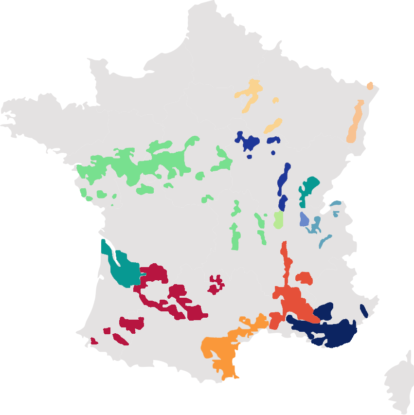 carte des vins de france