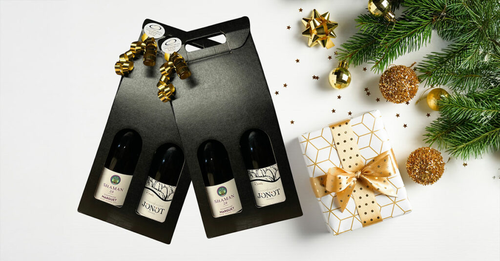 cadeau noel box vins